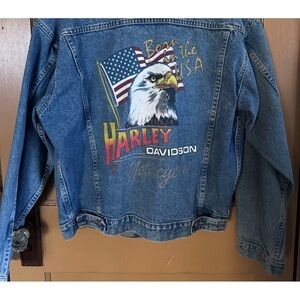 Harley Davidson dungaree jacket